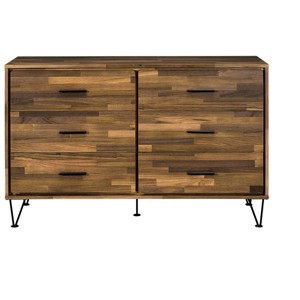 Okak Modern Storage Cabinet Dresser With 3 Drawers & 2 Doors,Sideboard Buffet Cabinet with Adjustable Shelf for Living Room,Diningroom,Kitchen - 1 of 4