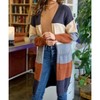 Women's Color Blocked Thick Cardigan - Hailey & Co - 3 of 4