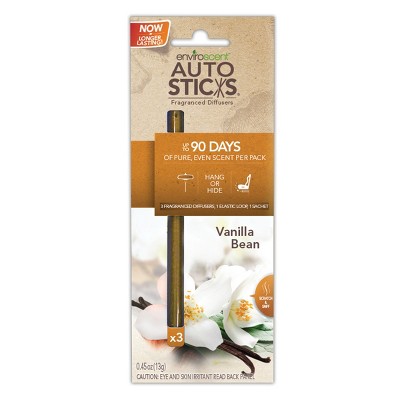 Enviroscent 3pc Car Air Freshener Vanilla Bean