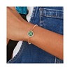Chisel Stainless Steel Polished Rose IP-plated Enamel Flower Bangle Bracelet - 3 of 3