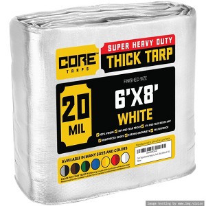 Core Tarps Heavy Duty 20 Mil Tarp Cover, UV Resistant, Rip Proof for Roof, Camping, Patio, Pool, Boat - 1 of 4