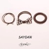 3 pcs set Scrunchies - Soft, Stretchy, and Detachable Hair Ties for Ponytails, Hair Elastics, Spiral Hair Ring, and Cute Hair Accessories - 2 of 4