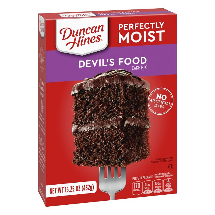 Duncan Hines Devils Food Cake Mix - 16.5oz, 2 of 8