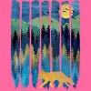 Women's Design By Humans Fox Forest Night By Maryedenoa Racerback Tank Top - 2 of 3