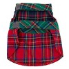 The Worthy Dog Colorblock Tartan Flannel Plaid Adjustable Pet Dress - 2 of 2