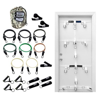 Bodylastics Exercise Equipment Warrior XT Bundle Set with Ultra Door Anchor System, Strong Handles, and Anti Snap Weight Resistance Bands