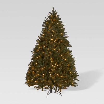 7.5ft Norway Spruce Hinged Full Artificial Christmas Tree Clear Lights - Christopher Knight Home