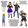 Ultimate Wrestling Crowd Fan Figures Four-Pack for WWE & AEW Wrestling Figures [Series 1] - 2 of 4