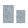 Lux Premium 100% Cotton Tufted Solid Reversible 2 Piece Bath Rug Set – Ultra-Soft, Water-Absorbent, Durable, Machine Washable Bathroom Rug - 2 of 4