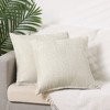 Unique Bargains Linen Solid Contemporary Indoor Outdoor Decorative Throw Pillow Cover 2 Pcs - 2 of 4