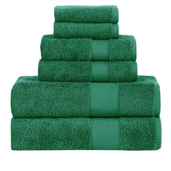 Classic Turkish Towels Set of Eight Madison Collection, 2 bath towels, 2 hand towels, and 2 wash cloths and 2 bath mats