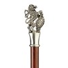 Design Toscano The Padrone Collection: Heraldic Lion Pewter Walking Stick - 2 of 4