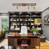 LLHZSY 6-Head Ceiling Track Light Fixture Kit 30" Wide Modern Spot Light for Kitchen Bathroom Living Room-GU10 - 3 of 4