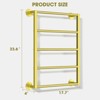 SUGIFT Wall Mounted Stainless Steel Towel Storage Rack - 4 of 4