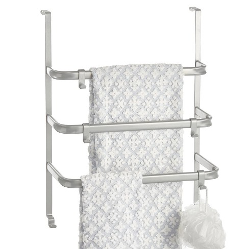 Mdesign Over Cabinet Paper Towel Holder With Multi-purpose Shelf - Chrome :  Target