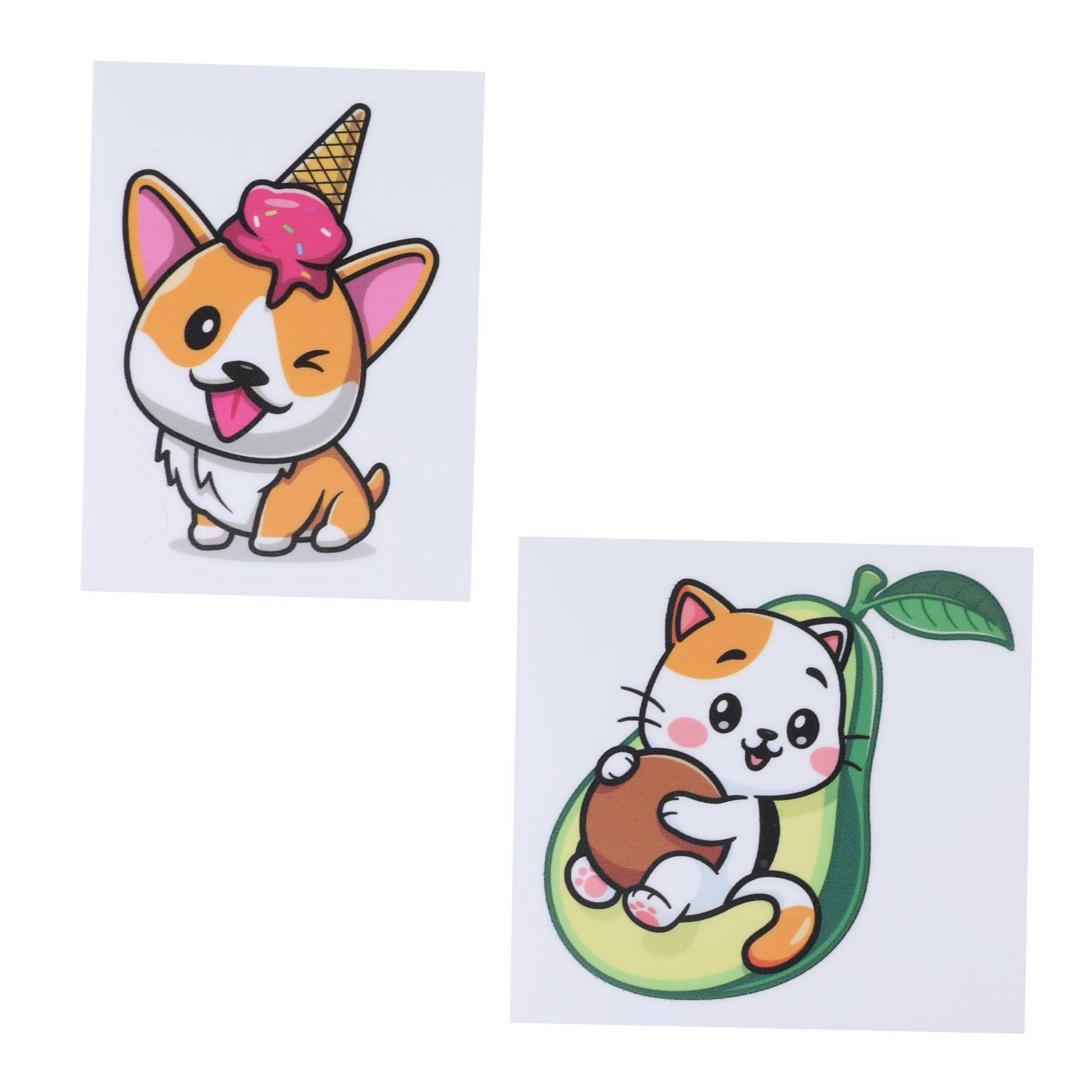 iJoy 2pk Laptop Decal - Cat and Dog