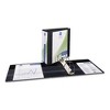 Avery Durable View Binder with DuraHinge and EZD Rings, 3 Rings, 4" Capacity, 11 x 8.5, Black, (9800) - 2 of 4