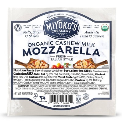 Miyoko&amp;#39;s Creamery Organic Cashew Milk Mozzarella Cheese - 8oz