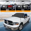 Unique Bargains 3 Layer Thick 95.2x58 Inches Car Front Windshield Cover Protection Snow Sunshade with Rearview Mirror Protective Cover - image 4 of 4