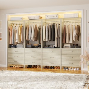 Besiost 24'' Closet Organizer with Wooden Drawers - 1 of 4