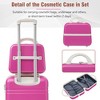 YONWAY 3 Piece Expandable Lightweight Luggage Set, ABS Hardshell Luggage, with TSA lock & Spinner Wheels, Vintage Luggage Sets - 2 of 4