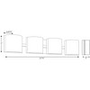 Progress Lighting Arch 4-Light LED Bath Light, Brushed Nickel, Etched Glass Shade - 2 of 2