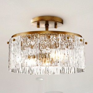 Urban Ambiance Luxury Glam Indoor Ceiling Light,  7-7/8''H x 12-5/8"W x 12-5/8''D,  Gold Ombre Finish, UHP4959 - 1 of 4