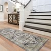 Machine Washable Area Rug Non Slip Non Shedding Rug Boho Vintage Low Pile Carpet Foldable Stain Resistant Rugs for Bedroom Living Room Guest Room - 4 of 4