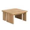 Grungis Rectangle Wood Detachable Coffee Table,Single L Shape Farmhouse Coffee Table for Dining Room,Garden - 4 of 4
