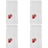 Saro Lifestyle Table Napkins With Embroidered Pomegranate Design (Set of 4) - 2 of 4