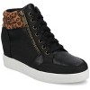 Journee Women's Clarity High Top Wedge Sneaker - 2 of 4