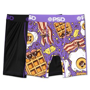 PSD Boys' 2pk Morning Mash Printed Boxer Briefs - Purple XL : Target