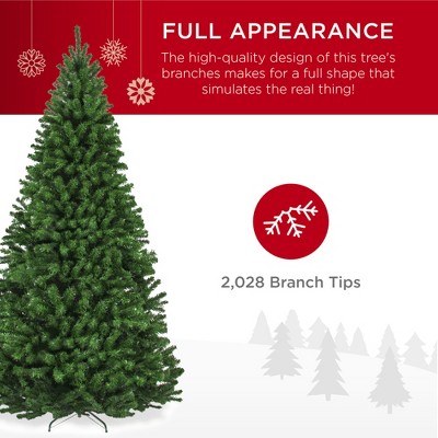Elegant Spruce Outdoor Christmas Tree with Pre-Lit Design, 9ft