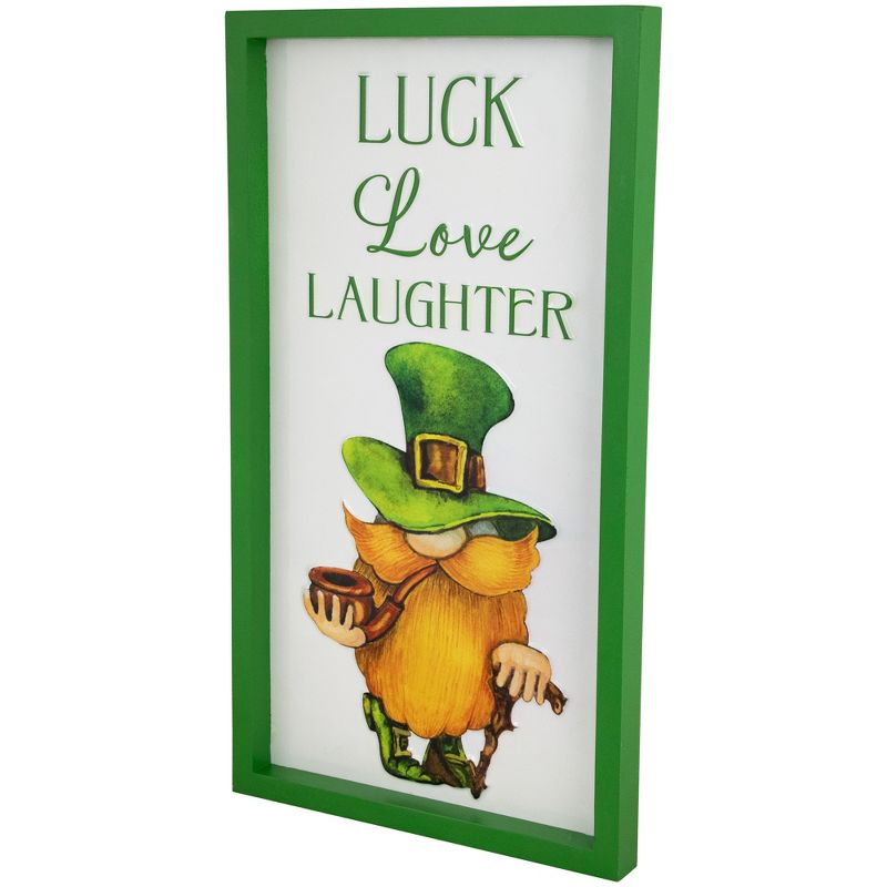 Northlight Luck Love Laughter St. Patricks Day Framed Wall Sign - 18", 3 of 8