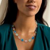 Ross-Simons Pink and Tonal Blue Chalcedony Necklace in 18kt Gold Over Sterling - 2 of 3