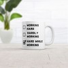 Crazy Dog Hard While Working Checklist Mug Funny Sarcastic Adult Joke Graphic Novelty Coffee Cup-11oz - 2 of 4