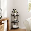 VYNXARIA 3-Tier Corner Open Shelf,Bookcase Freestanding Shelving Unit,Small Space - 2 of 4