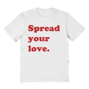 Social Collective Men's Spread Your Love  Valentines Day Short Sleeve Graphic Cotton T-Shirt - 1 of 3