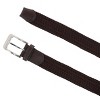 CTM Men's Elastic Braided Stretch Belt with Silver Buckle - 2 of 4