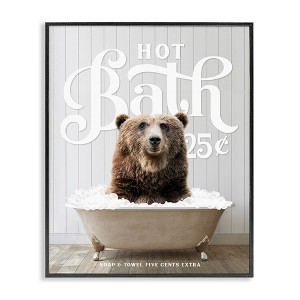 Stupell Industries Vintage Bathroom Bear Ad, 16" x 20" - 1 of 4