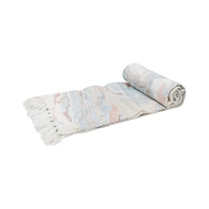 EY Essentials Marble Rose Quartz 50" x 70" Throw Blanket - 1 of 2