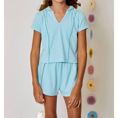 Girl Hooded V-Neck Top - DESIGN HISTORY