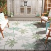 Courtyard CY8354 UV & Stain Resistant Non-Shedding Power Loomed Indoor/Outdoor Rugs - Safavieh - 2 of 4