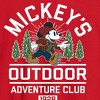 Men's - Disney - Mickeys Outdoor Adventure Club Long Sleeve Graphic T-Shirt - 2 of 3