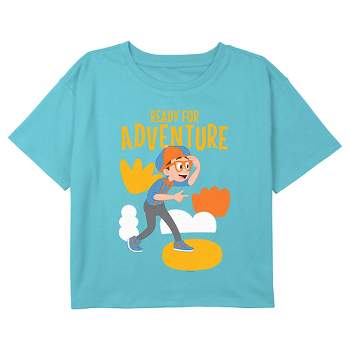 Girl's Blippi Ready for Adventure Crop Top T-Shirt