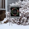 Warm Wishes Wreath Burlap Garden Flag Everyday 18" x 12.5" Briarwood Lane - 4 of 4