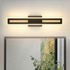 Rennnsan Zevrial 23"W Hardwired Rectangle Industrial LED Dimmable Bathroom Wall Sconce in Black - 4 of 4