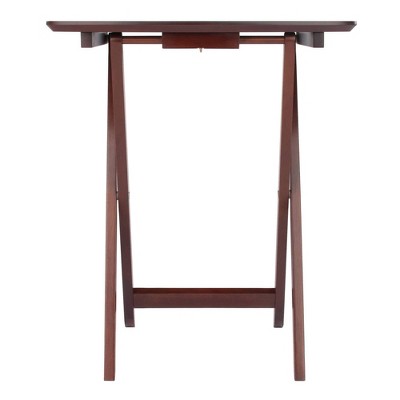 Darlene 2-Piece Walnut Rectangular Snack Table Set