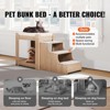 VEVOR Pet Bunk Bed with Stairs, Dog/Cat Window Perch, Multi-Level Bed Window Perch Dog Bedside Sleeper, Lounge Elevated Seat Platform(Beige) - 3 of 4