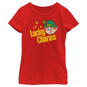 Girl's Lucky Charms Retro Logo T-Shirt - 1 of 4